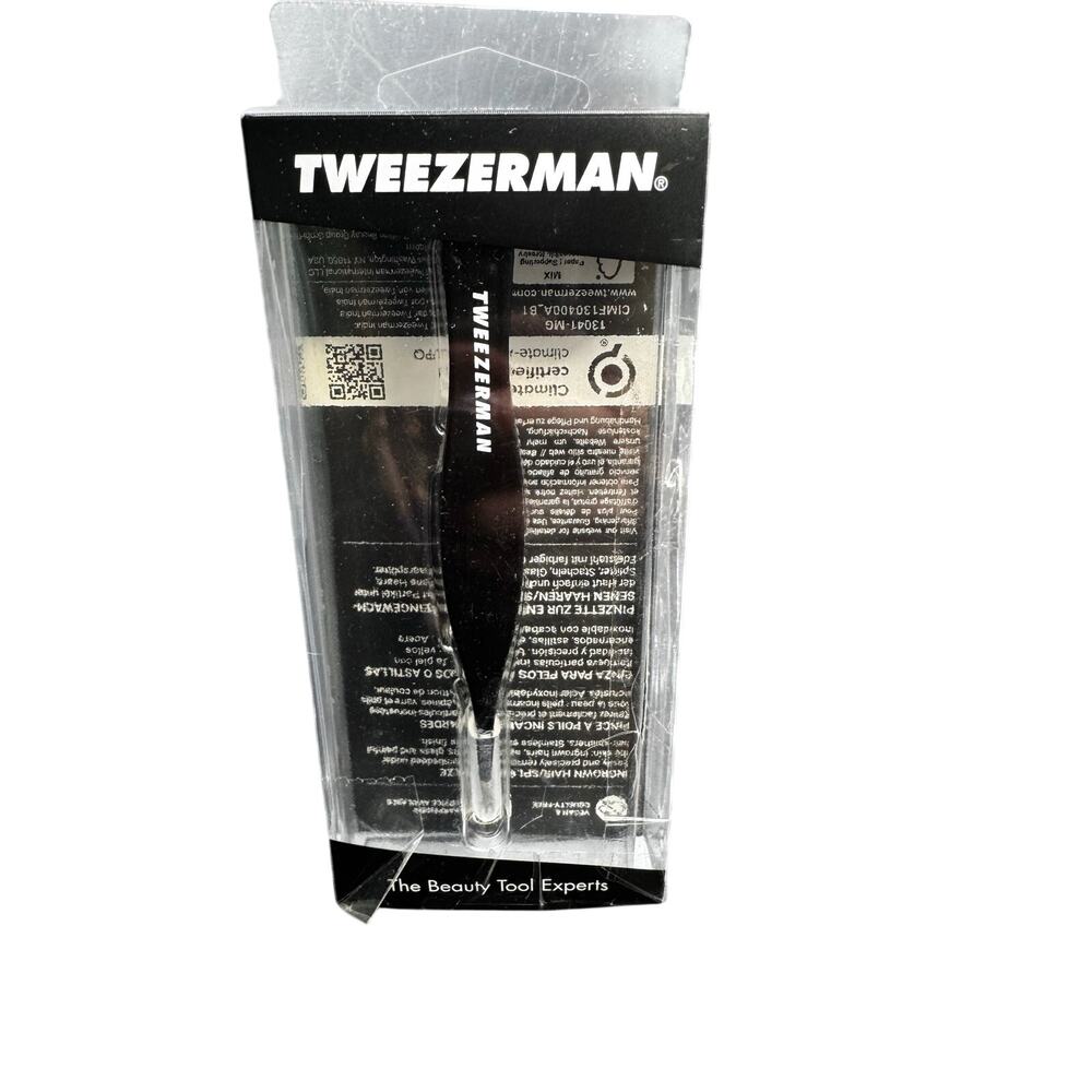NWT Tweezerman Ingrown Hair, Splinter Tweezers Pointed Tip- DAMAGED BOX